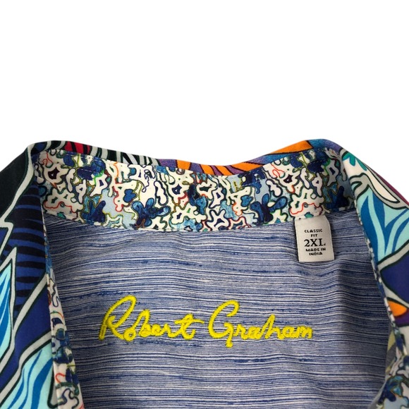 Robert Graham ISLEY Classic Fit Button Up Shirt Mens 2XL Multicolor Floral RARE - Picture 10 of 11